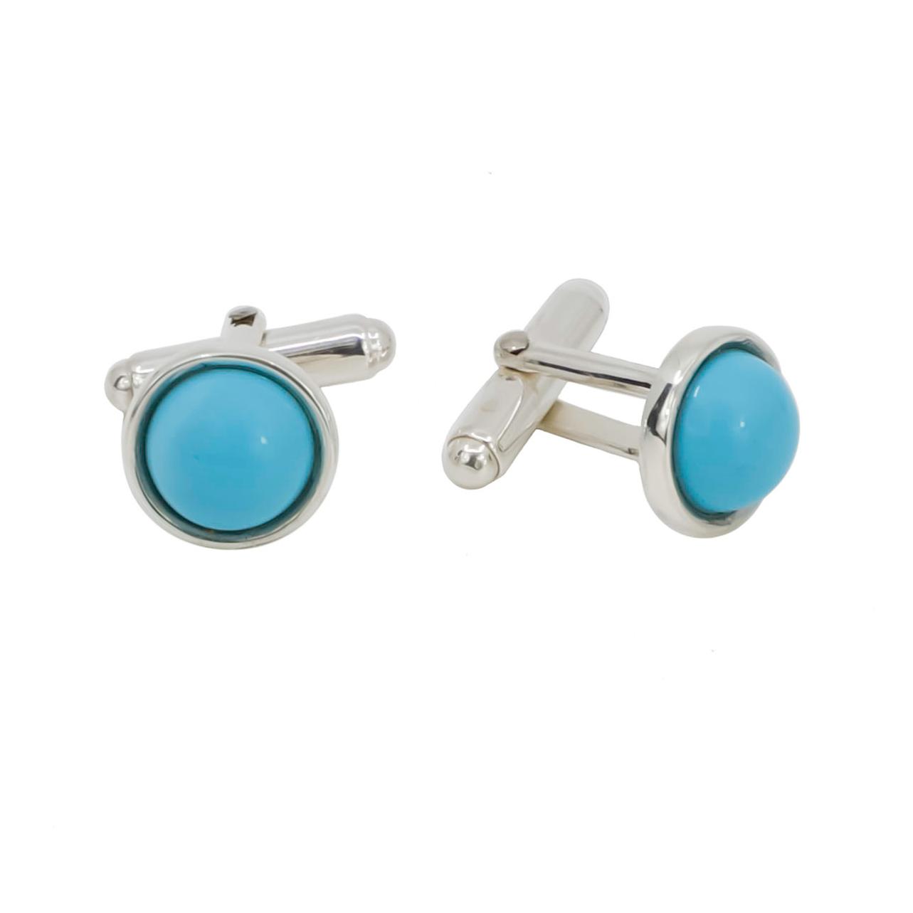 gemelos plata turquesa hissia