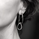Pendientes eslabones Kasia plata