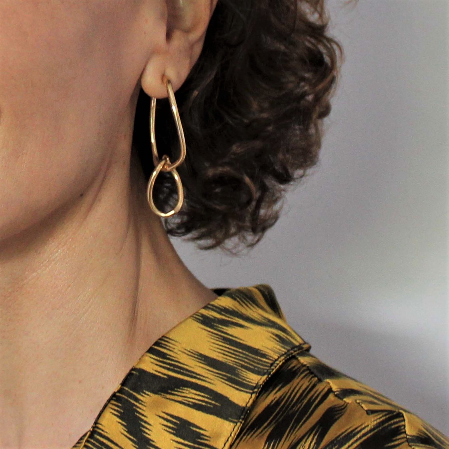Pendientes eslabones Kasia plata