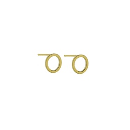 Pendientes círculos Kubik (Plata con baño de oro)