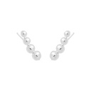 Eclipse ear climbers  (Silver)