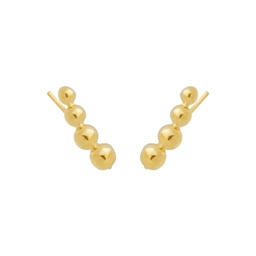 Pendientes ascendentes Eclipse (Plata con baño de oro)