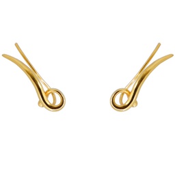 Pendientes ascendentes Lia (Plata con baño de oro)