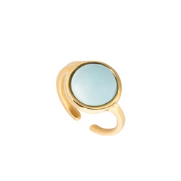 Anillo piedras oro grande Chloe (Agua)