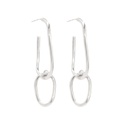 Pendientes eslabones Kasia plata