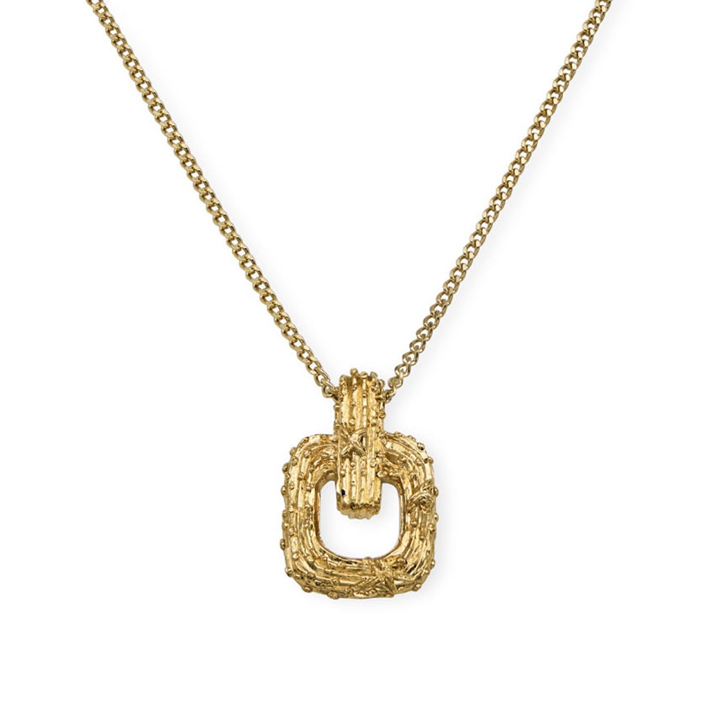 Collar Cactus oro