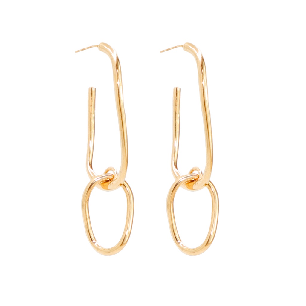 Pendientes eslabones Kasia oro